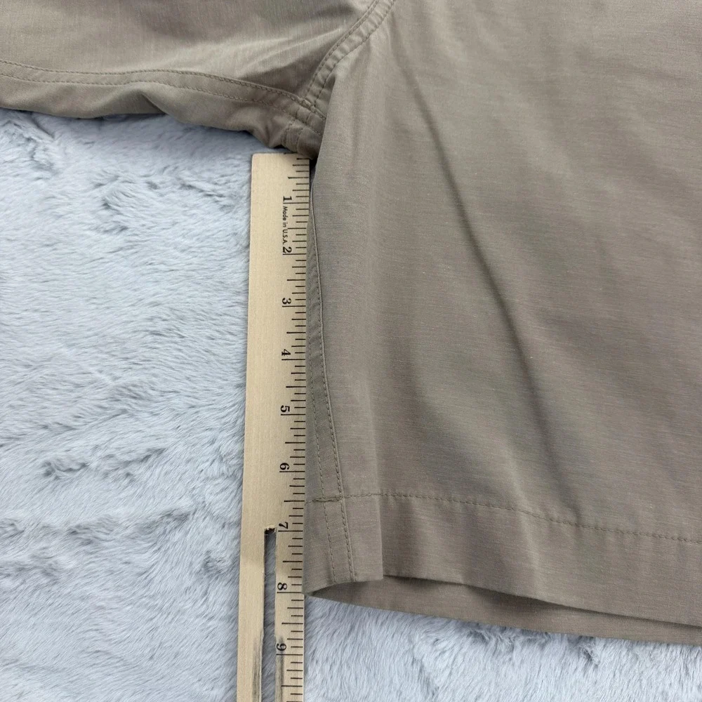 Faherty Shorts Mens 34 Beige Chino Microfiber Stretch Drawstring 9